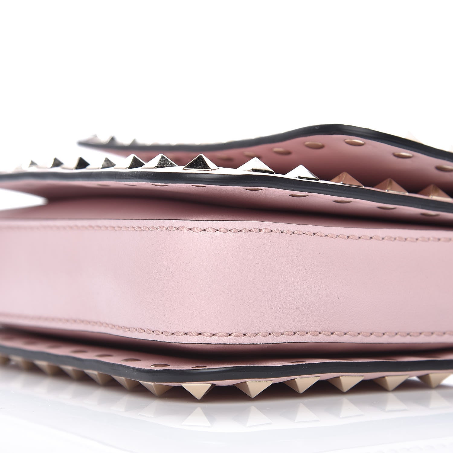 Valentino Garavani Vitello Rockstud Flap Crossbody Bag Water Rose 8 of 9