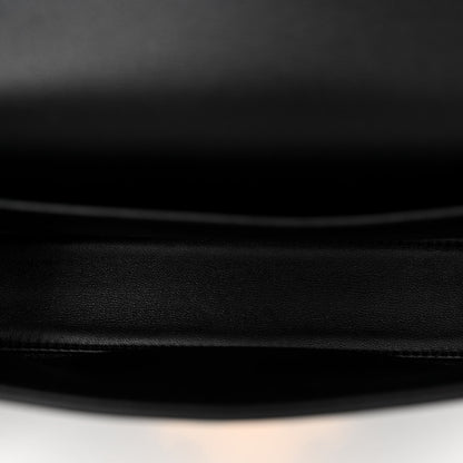 Celine Shiny Calfskin Triomphe Chain Shoulder Bag Black 5 of 10