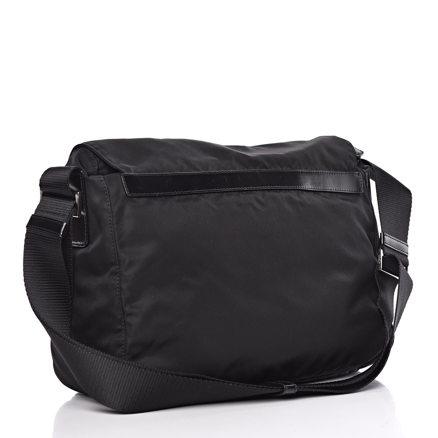 Prada Nylon Vela Messenger Bag Black 3 of 10