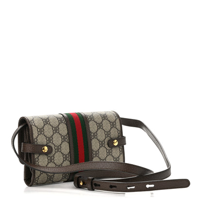 Gucci X BALENCIAGA BB Supreme Monogram Web Ophidia Crossbody Wallet Beige New Acero 3 of 12