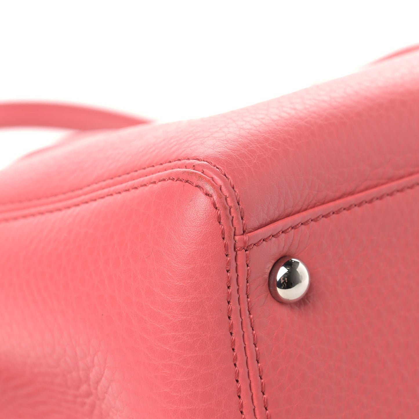 Calfskin Small Cerf Executive Shopper Tote Pink