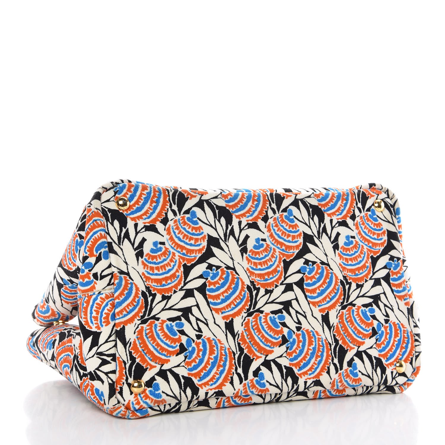 Prada Canapa Stampata Tote Black Mimosa 4 of 15