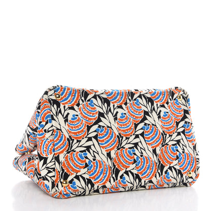 Prada Canapa Stampata Tote Black Mimosa 4 of 15
