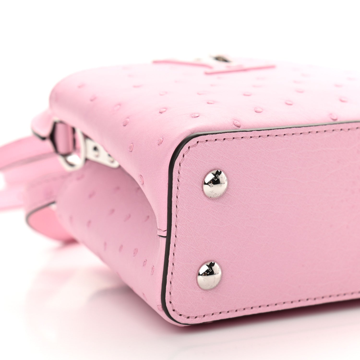 Louis Vuitton Ostrich Capucines Mini Pink 7 of 10