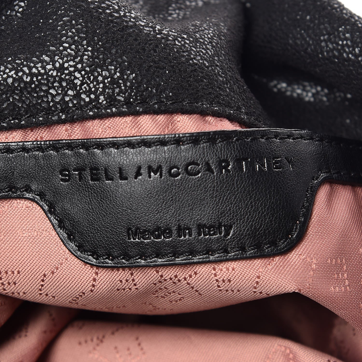 Stella McCartney Shaggy Deer Mini Falabella Fold Over Tote Black 6 of 9