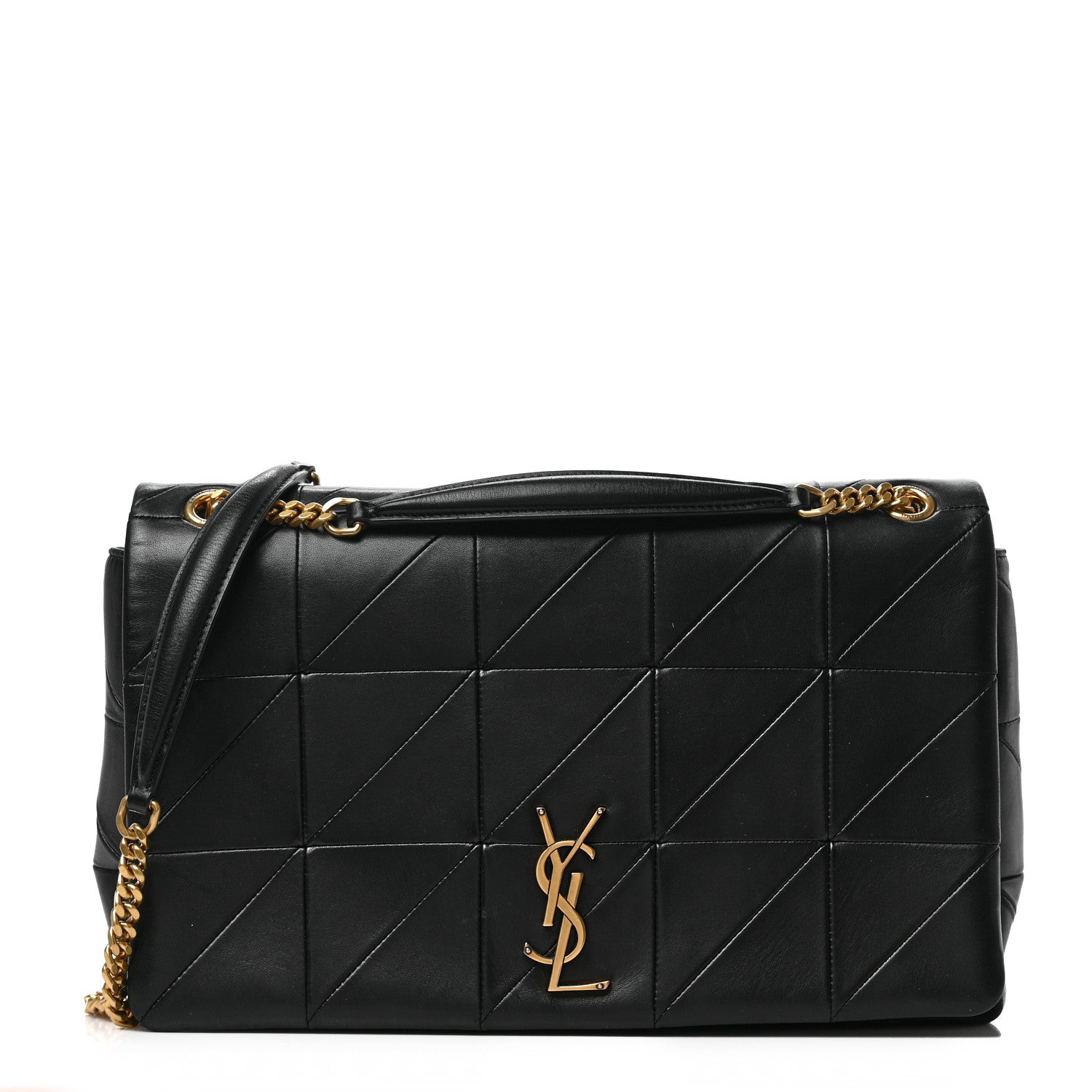 Saint Laurent Lambskin Patchwork Monogram Large Jamie Black 1 of 9
