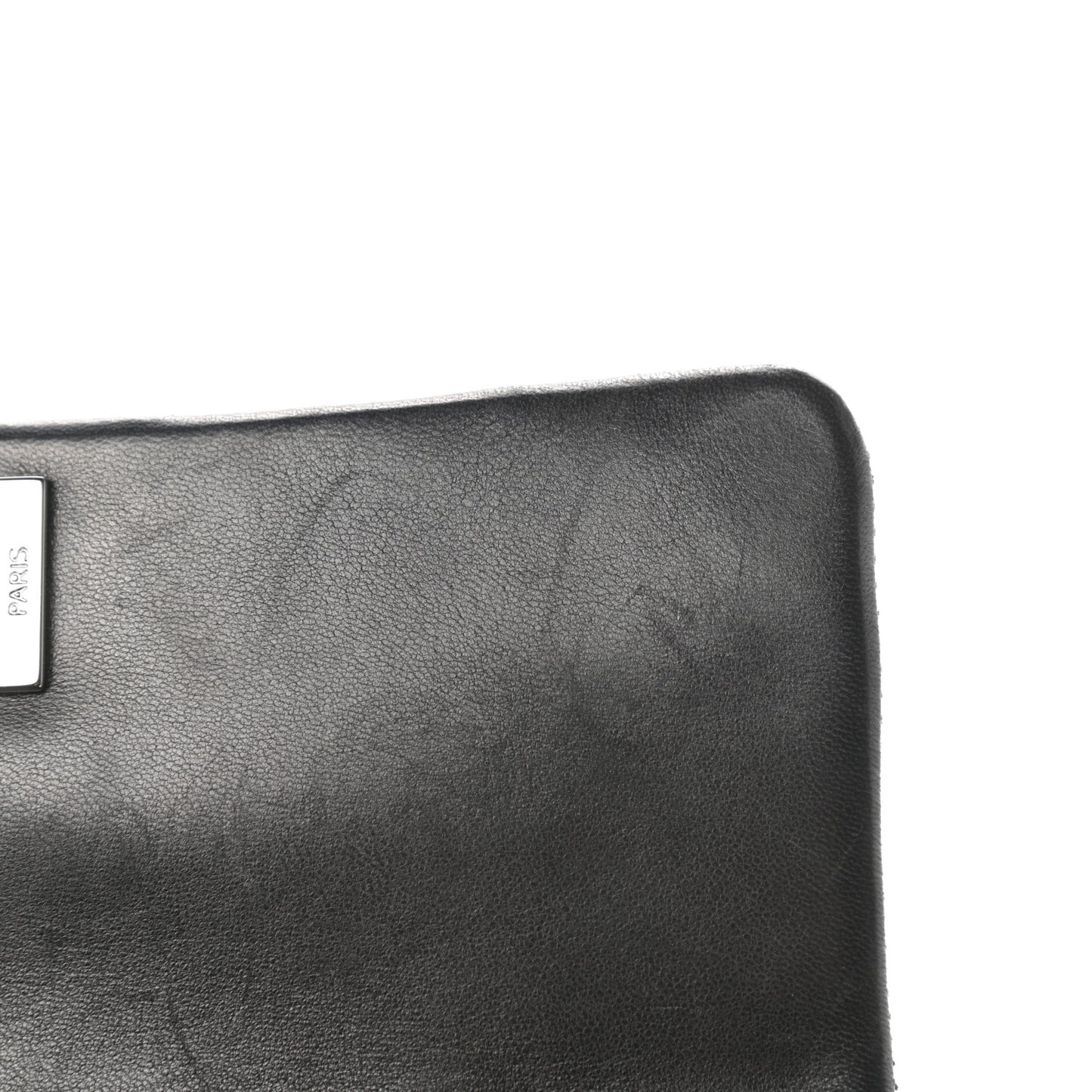 Lambskin Mini Lady Graphic Flap Black