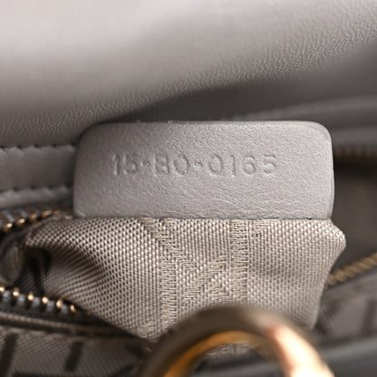 Christian Dior Metallic Lambskin Cannage Mini Lady Dior Grey 7 of 14