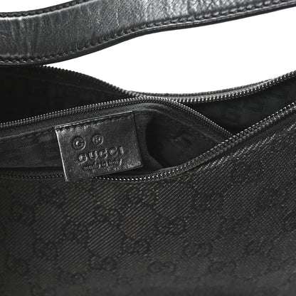Gucci Nylon Monogram Small Hobo Black 6 of 11