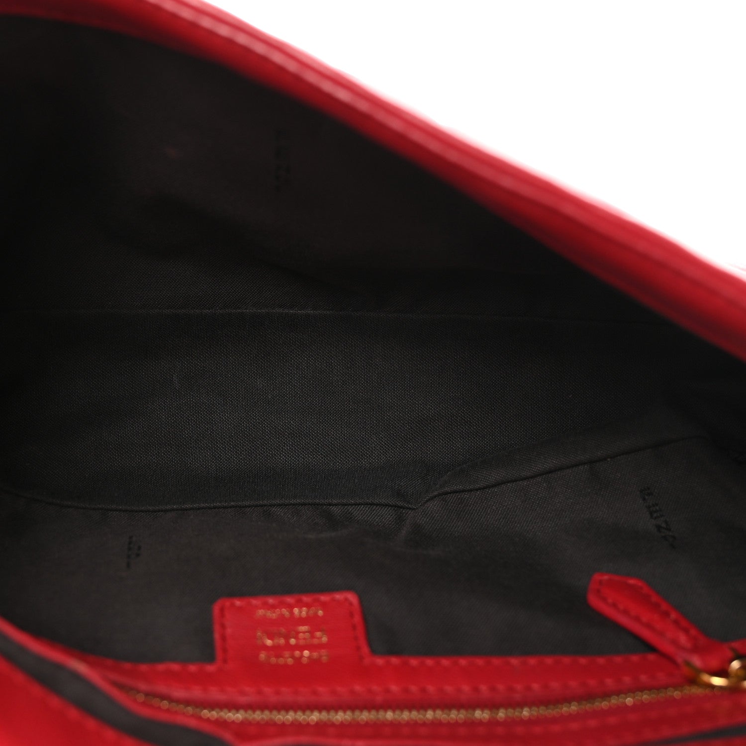 Fendi Nappa FF 1974 Embossed Baguette Fragola 6 of 10