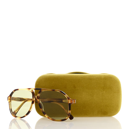 Gucci Acetate Aviator Sunglasses GG0142S Tortoise 7 of 7