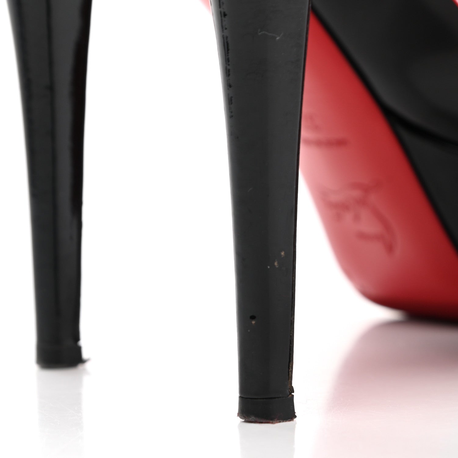 Christian Louboutin Patent Bianca 140 Pumps 37 Black 7 of 15