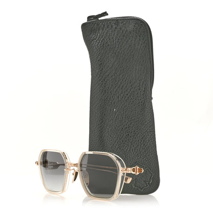 Chrome Hearts Metal Acetate Danger Zone Sunglasses Clear Gold 8 of 8
