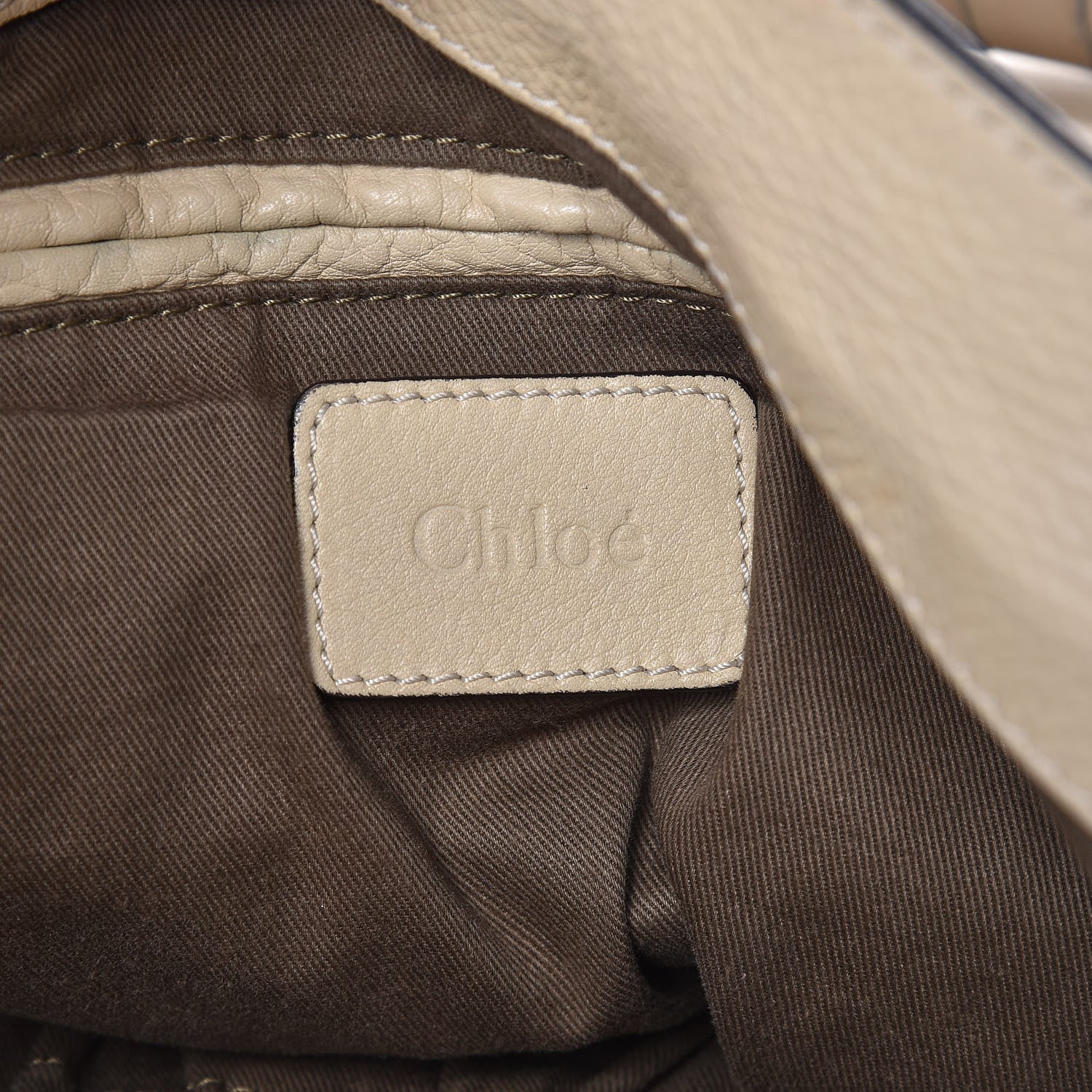 Chloe Calfskin Large New Marcie Tote Beige 6 of 10