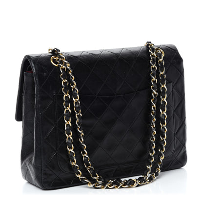 Chanel Lambskin Quilted Medium Double Flap Black 3 of 12