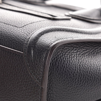 Celine Drummed Calfskin Nano Luggage Black 14 of 16