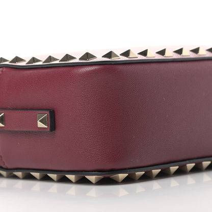 Valentino Garavani Calfskin Rockstud Camera Crossbody Bag Cerise 6 of 7