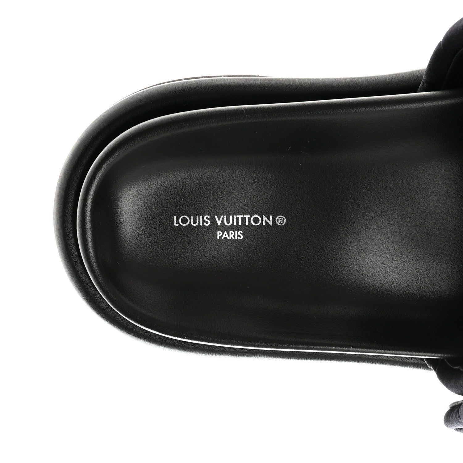 Louis Vuitton Technical Fabric Embossed Monogram Pool Pillow Comfort Mules 41 Black 7 of 8