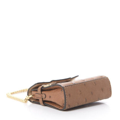Delvaux Ostrich Mini Tempete Bag Charm 4 of 10