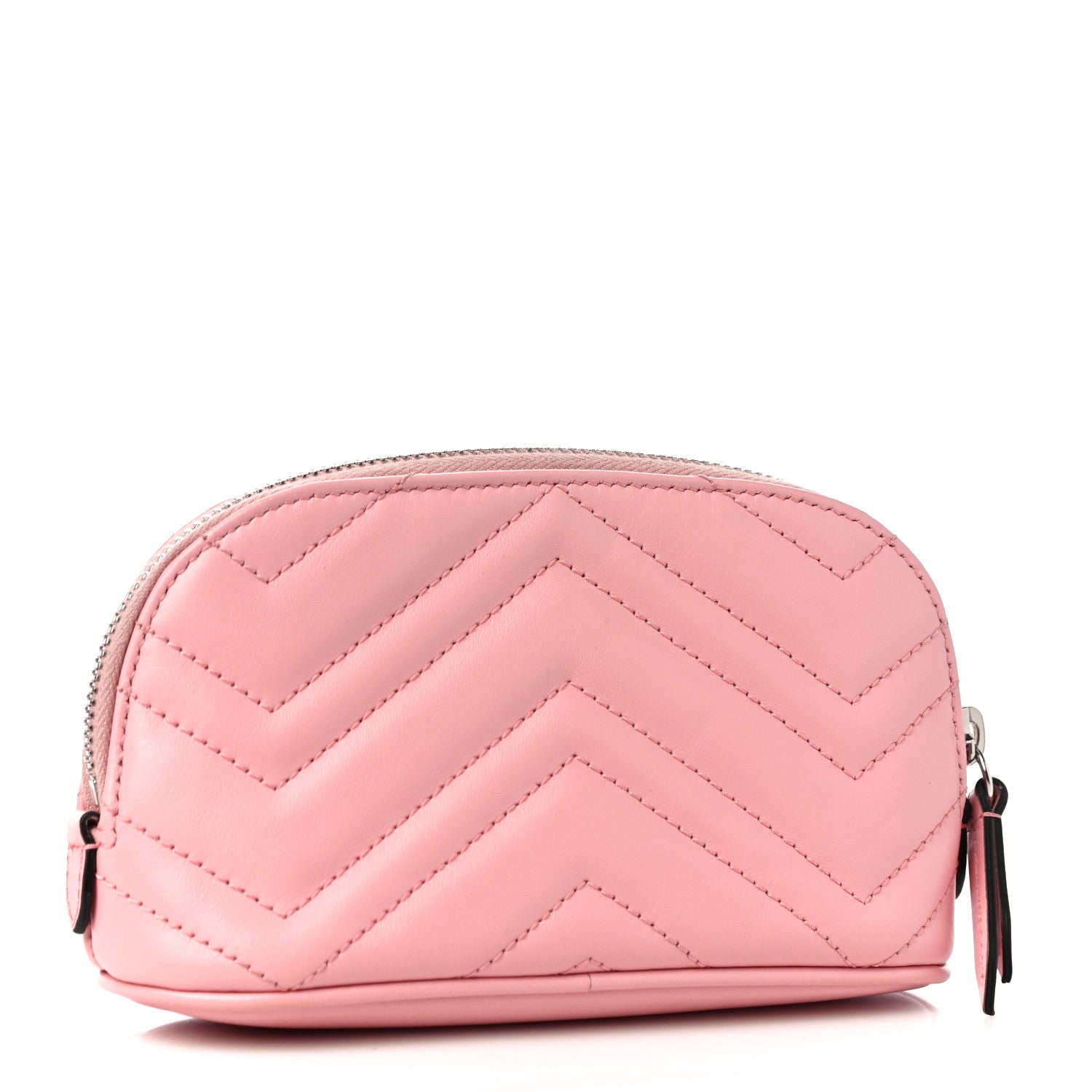 Gucci Calfskin Matelasse GG Marmont Pouch Cosmetic Case Wild Rose 3 of 10