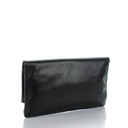 Saint Laurent Smooth Calfskin Letters Fold-Over Clutch Black 3 of 7