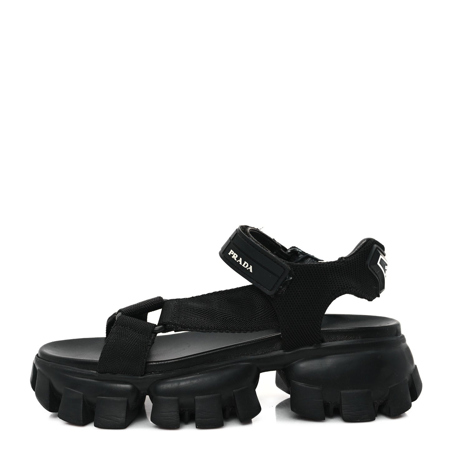 Rubber Nylon Velcro Womens Cloudbust Thunder 50mm Sandals 37 Black