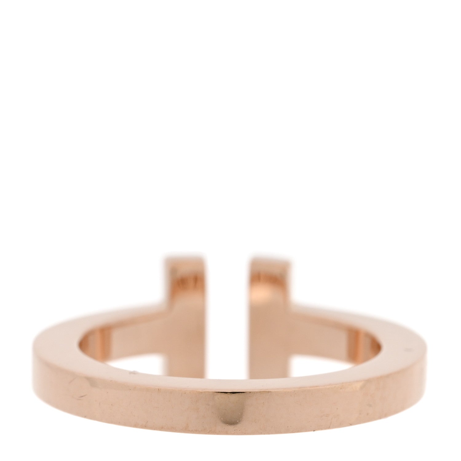 Tiffany 18K Rose Gold T Square Ring 49 5 3 of 4