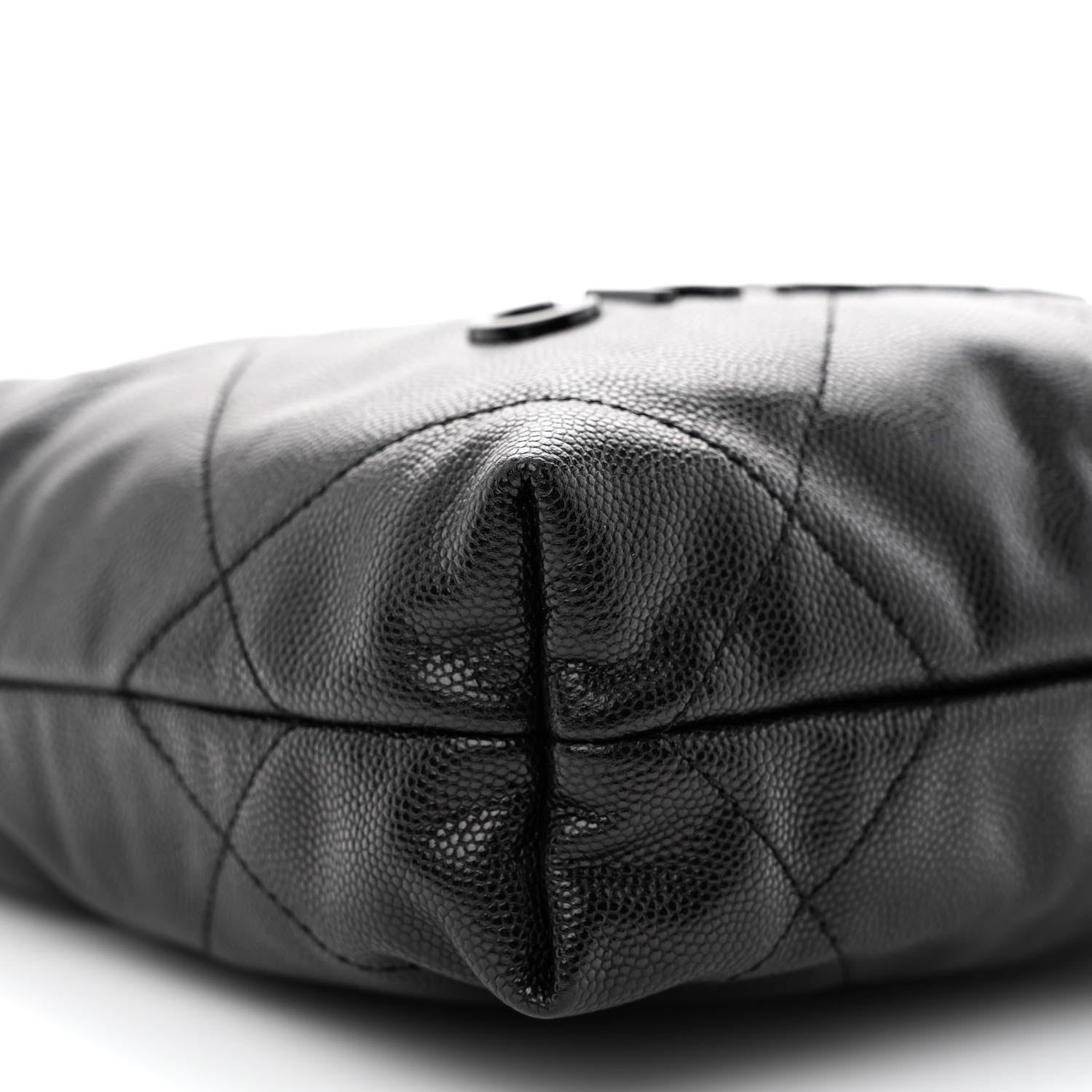 Chanel Shiny Caviar Quilted Monochrome Mini Chanel 22 Black 9 of 11