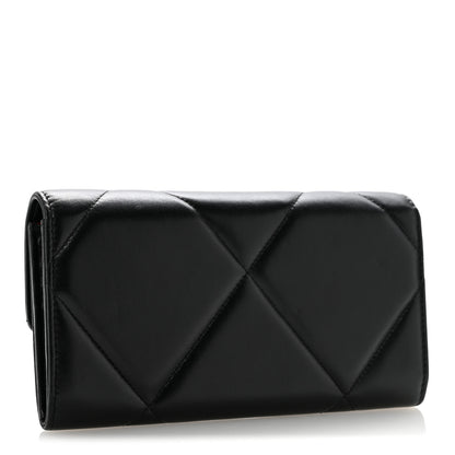 Chanel Lambskin Quilted Chanel 19 Flap Wallet Black 3 of 12