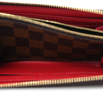 Louis Vuitton Damier Ebene Clemence Wallet Cherry 8 of 11