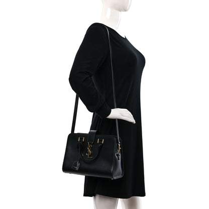 Saint Laurent Calfskin Monogram Baby Cabas Black 2 of 8