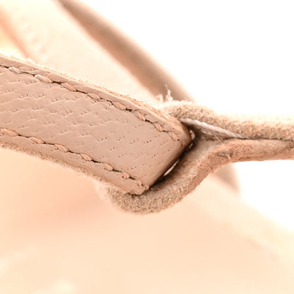 Gucci Suede Mesh Crystal GG Monogram Slingback Ballet Flats 37 Light Powder Skin Rose 11 of 12