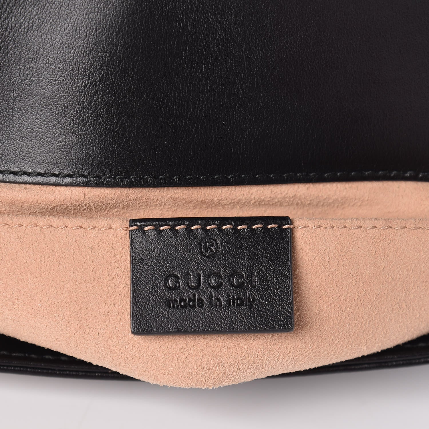 Gucci Calfskin Matelasse Mini GG Marmont Shoulder Bag Black 6 of 10