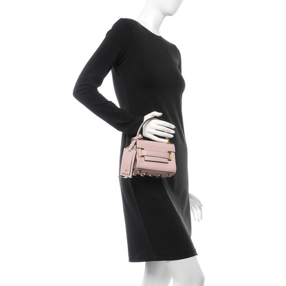 Valentino Garavani Grained Calfskin Mini My Rockstud Frame Bag Poudre 2 of 8