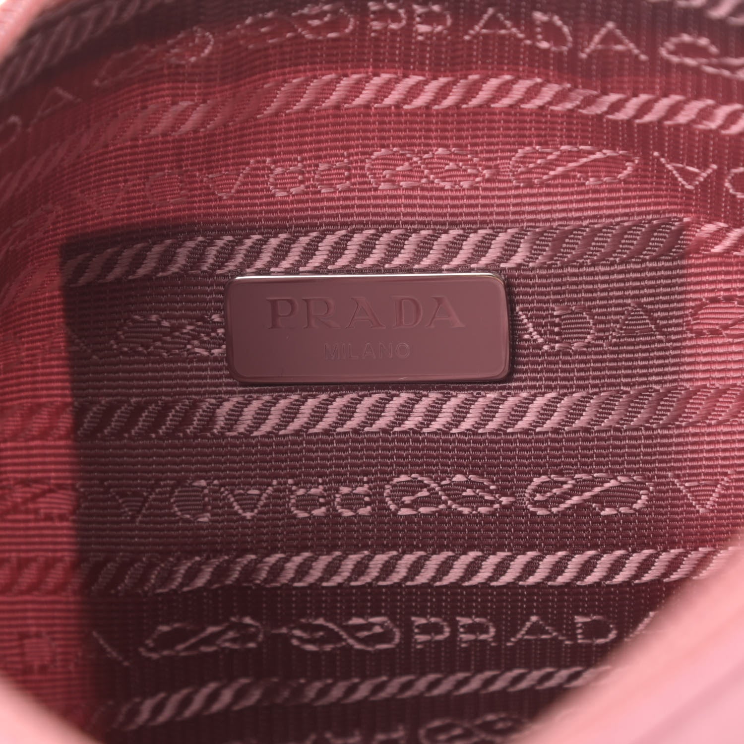 Prada Tessuto Nylon Saffiano Mini Re-Edition 2000 Bag Rosa 6 of 12