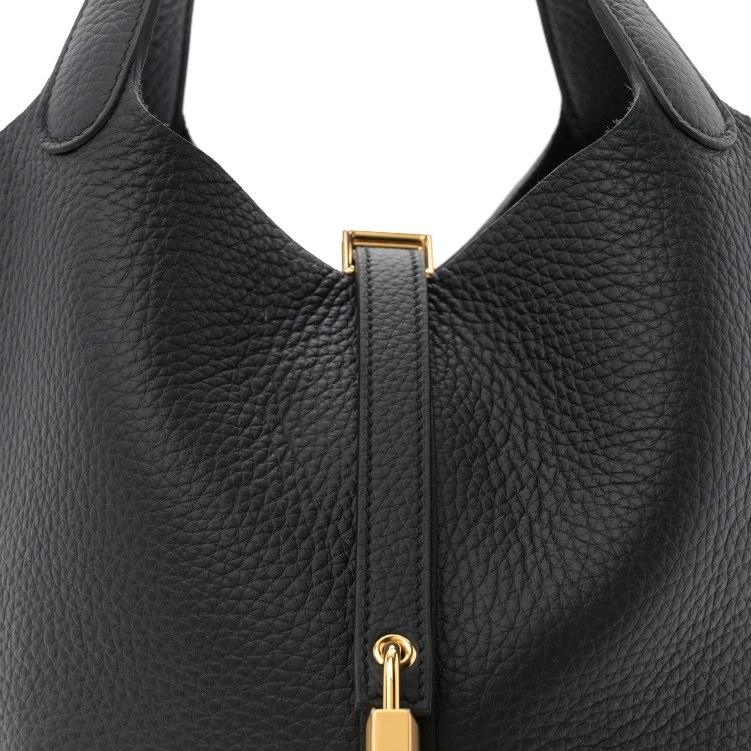 Hermes Taurillon Clemence Picotin Lock 22 MM Black 8 of 12