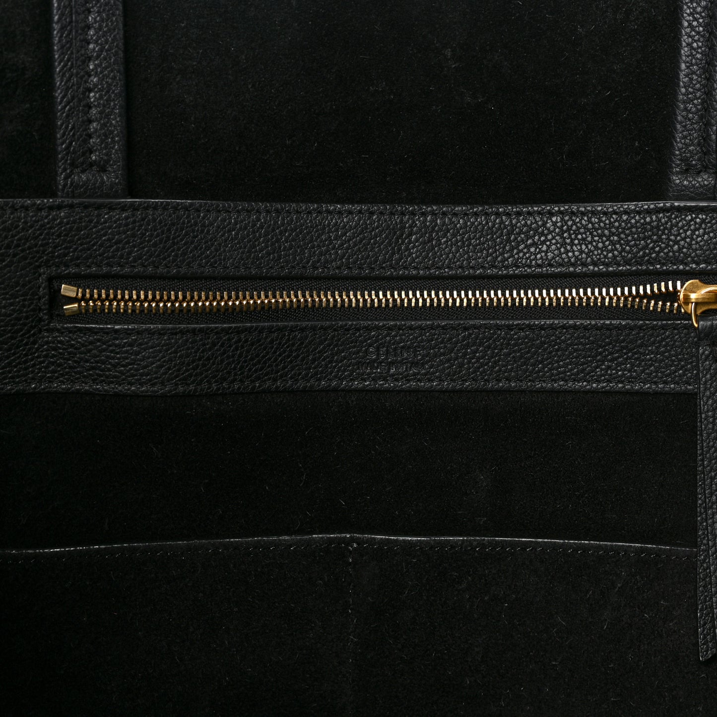 Soft Grained Calfskin Small Belt Cabas Phantom Black