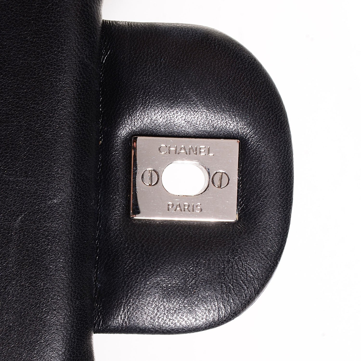 Chanel Lambskin Quilted Jumbo Double Flap Black 9 of 9