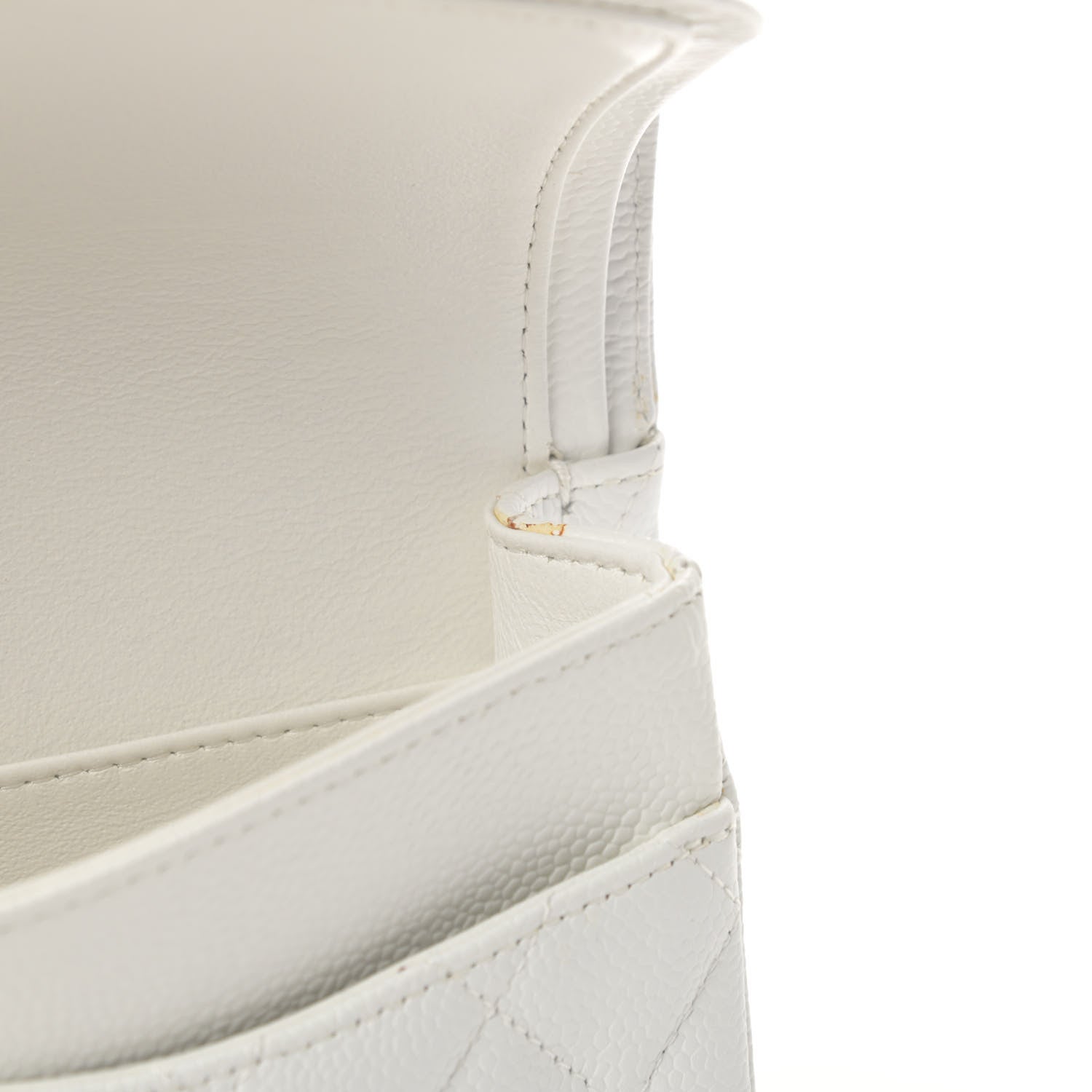Chanel Caviar Quilted Medium Double Flap White 13 of 13