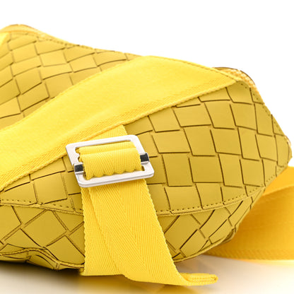 Bottega Veneta Nappa Intrecciato Carved Panels Belt Bag Yellow 10 of 11