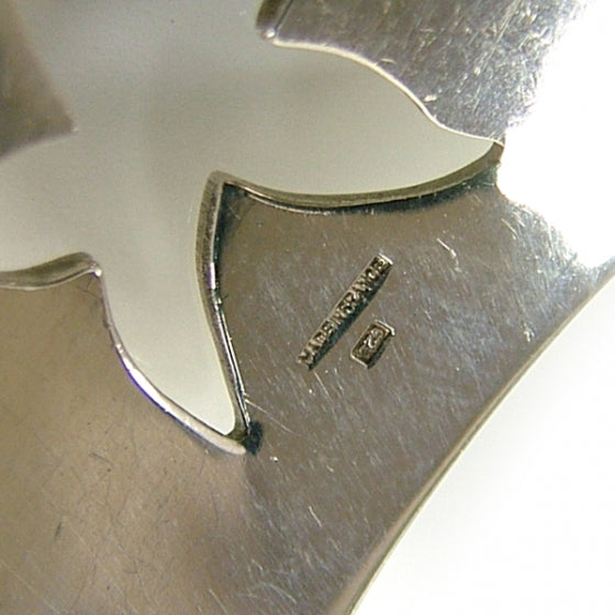 Silver Wide Cuff Sea Life