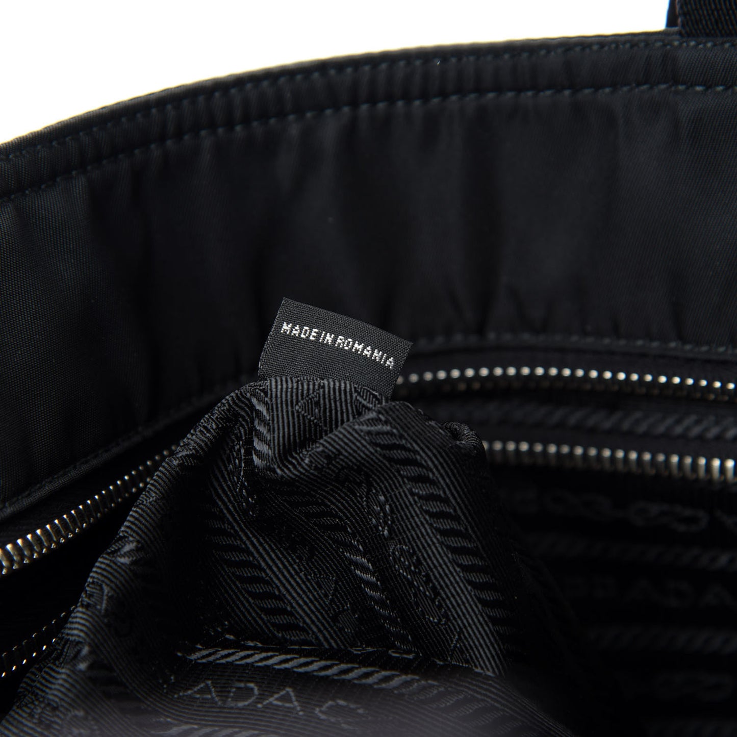 Nylon Vela Baby Bag Black