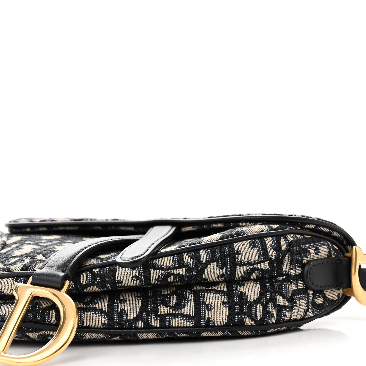 Christian Dior Oblique Mini Saddle Bag Blue 9 of 9