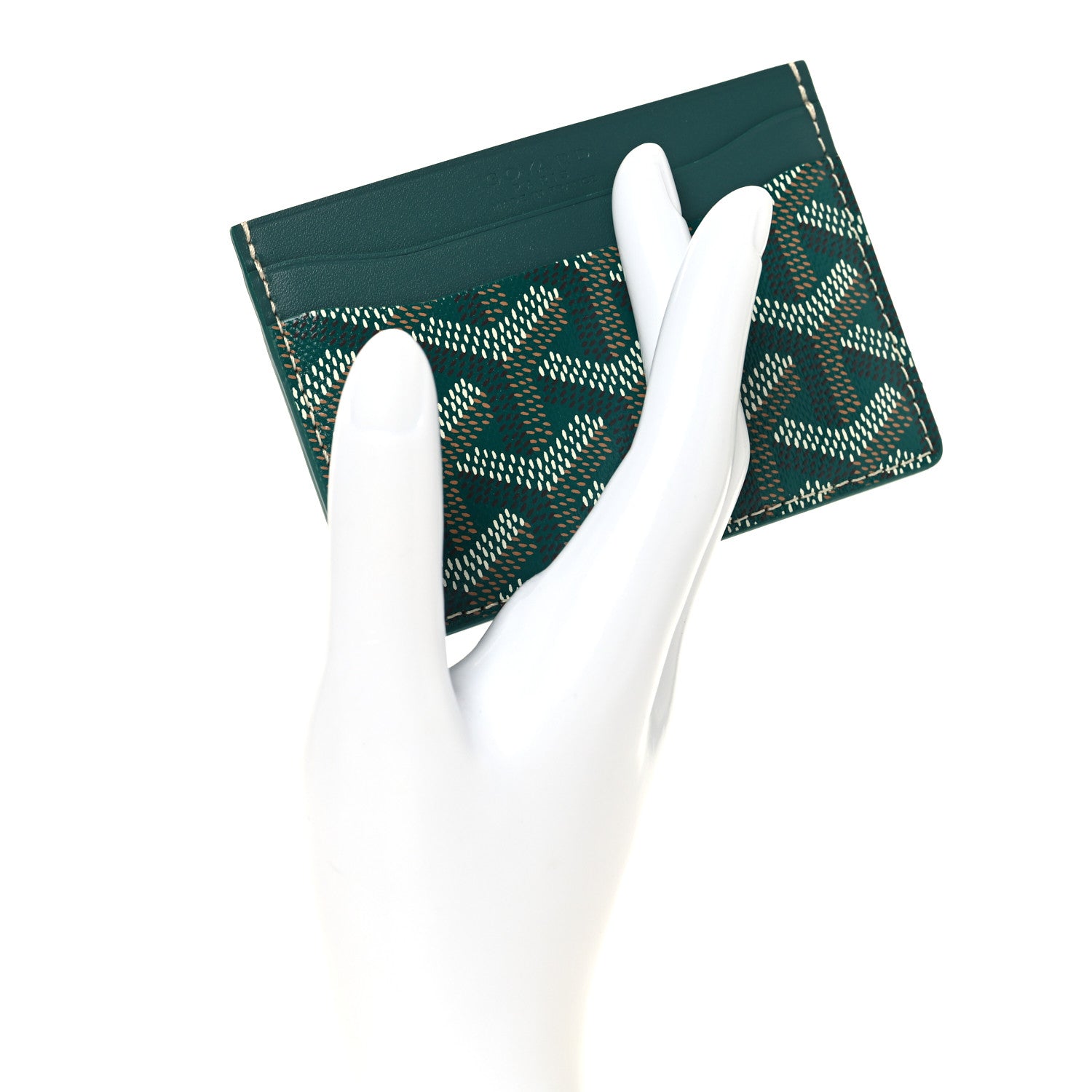 Goyard Goyardine Saint Sulpice Card Holder Green Green 2 of 7