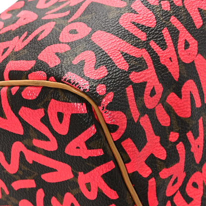 Louis Vuitton Monogram Graffiti Speedy 30 Fuchsia 10 of 11