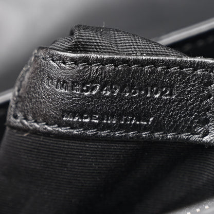 Saint Laurent Calfskin Y Quilted Monogram Medium Loulou Chain Satchel Black 8 of 12