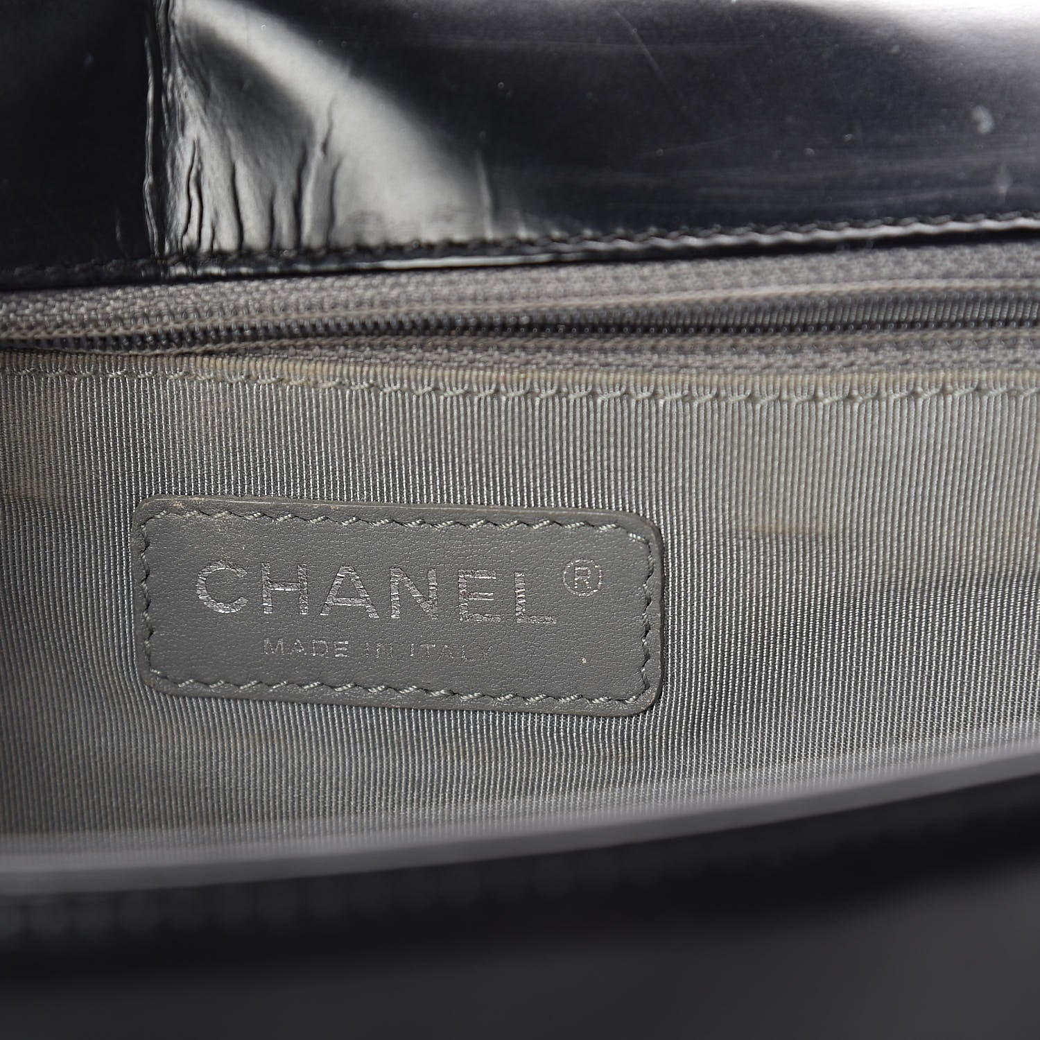 Chanel Glazed Calfskin Large Boy Flap Black 6 of 13