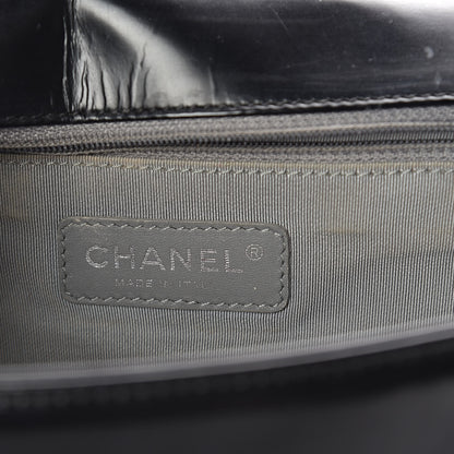 Chanel Glazed Calfskin Large Boy Flap Black 6 of 13