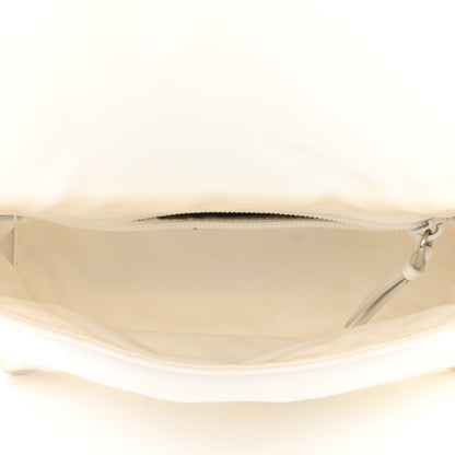 Prada Re-Nylon Vitello Padded Small Flap Shoulder Bag White 5 of 13