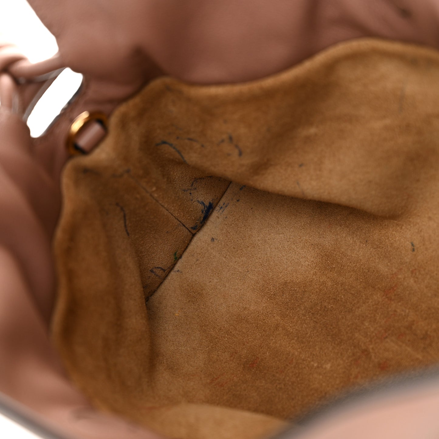 Calfskin Mini Flamenco Knot Clutch Pink